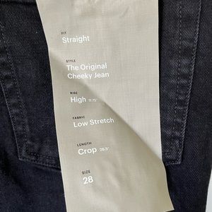 The original cheeky jean. High rise. Never worn.